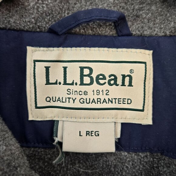 L.L. Bean Fleece Lined Warm Up Bomber Jacket Size Large - Picture 3 of 8